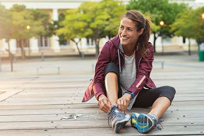 Woman Stretching